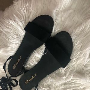Black strap sandals from OOTDFASH